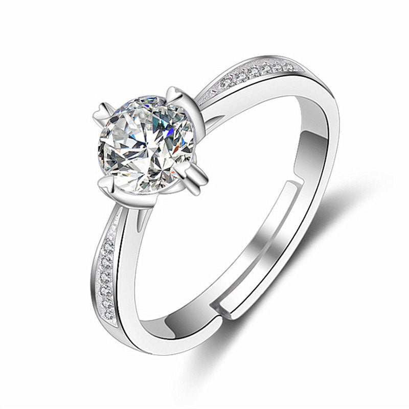 Anneau femelle Imitation Moissan Diamond Anneau femelle