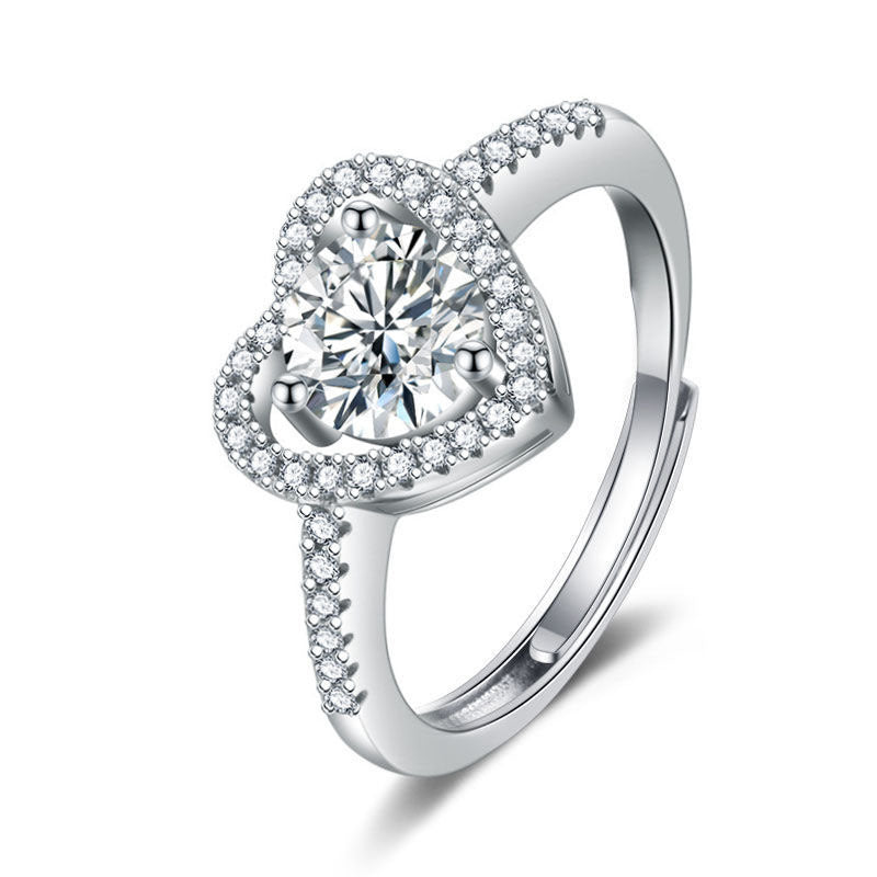 Anneau femelle Imitation Moissan Diamond Anneau femelle