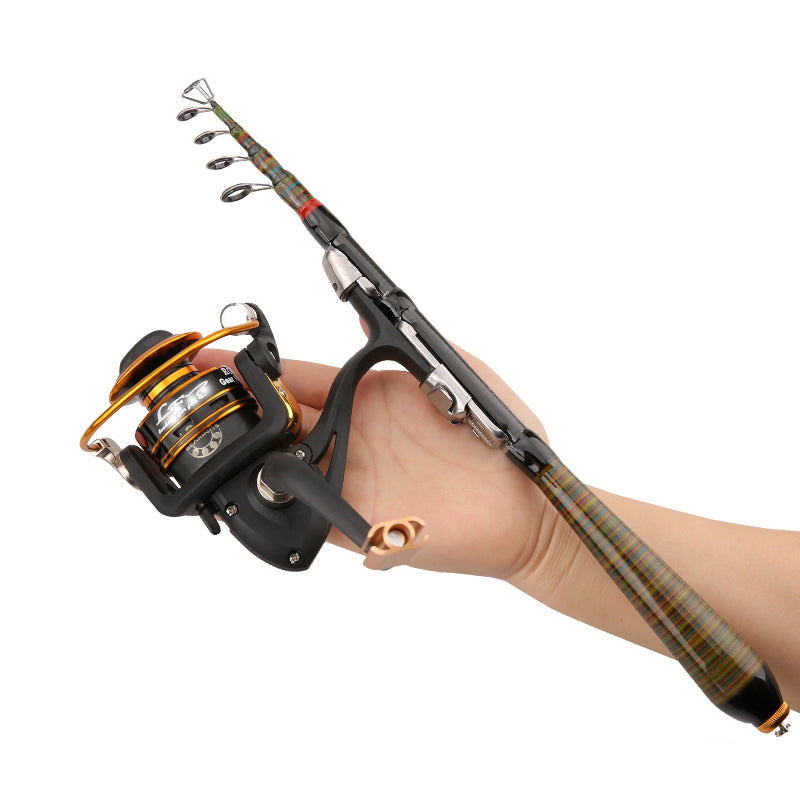 Tige de pêche à la roche télescopique Spinning Fly Carp Feeder Fibre de carbone Pesca Mini Rod Voyage Re