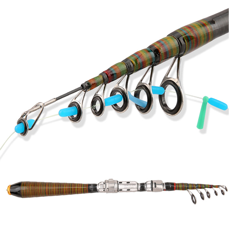 Tige de pêche à la roche télescopique Spinning Fly Carp Feeder Fibre de carbone Pesca Mini Rod Voyage Re