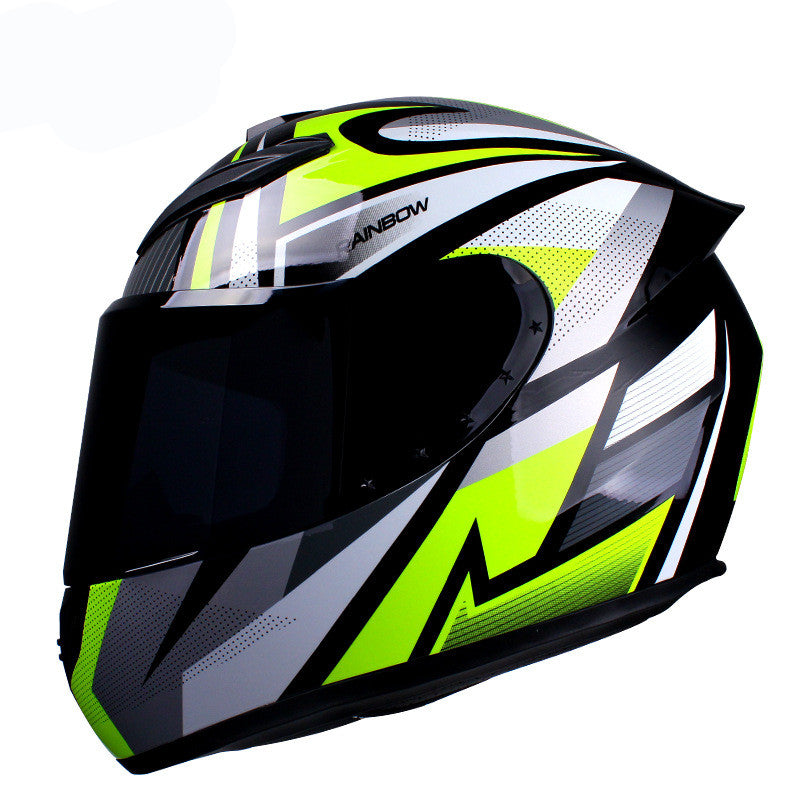 Casque d'équitation électrique Couverture complète Quatre saisons Personnalité Casque de course cool