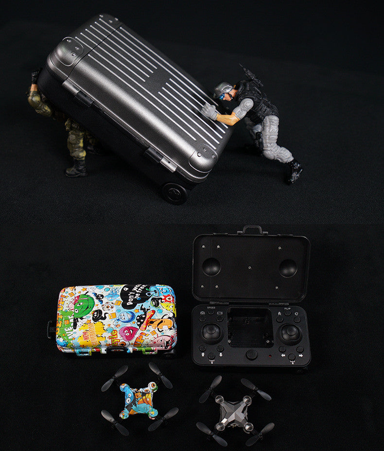Valise Mini Drone Pliage Aérien Photo Télécommande Plan