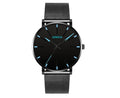 Montre Quartz Business Mesh Band en acier inoxydable
