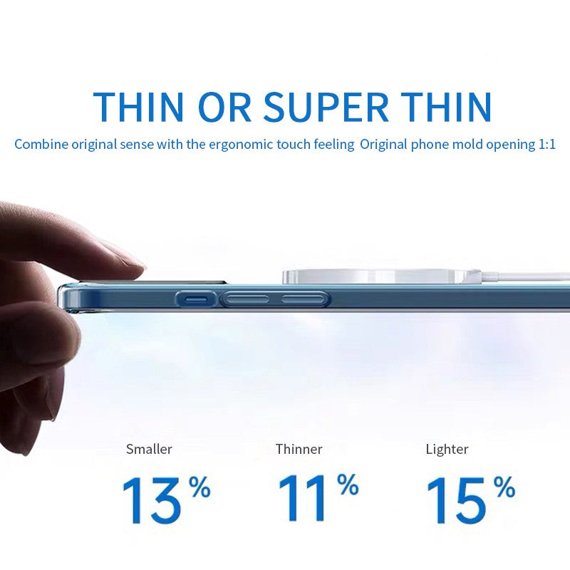 Couverture de protection transparente anti-goutte 12 boîtier de téléphone magnétique