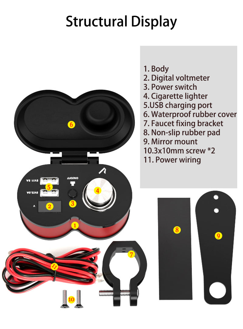 3.0 Chargeur de voiture multifonction Super Fast Car Car Chargeur avec allumeur de cigarette
