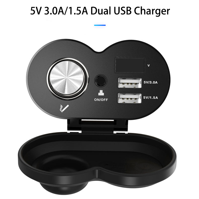 3.0 Chargeur de voiture multifonction Super Fast Car Car Chargeur avec allumeur de cigarette