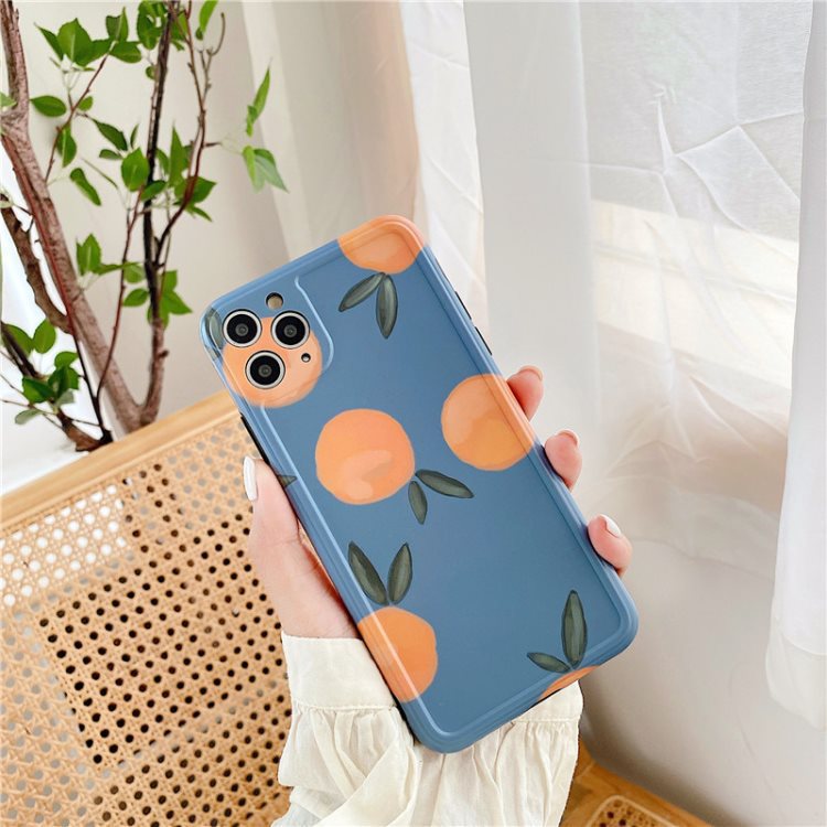 Rétro Orange Convient pour 11Pro Max Apple X XS XR Mobile Phone Case