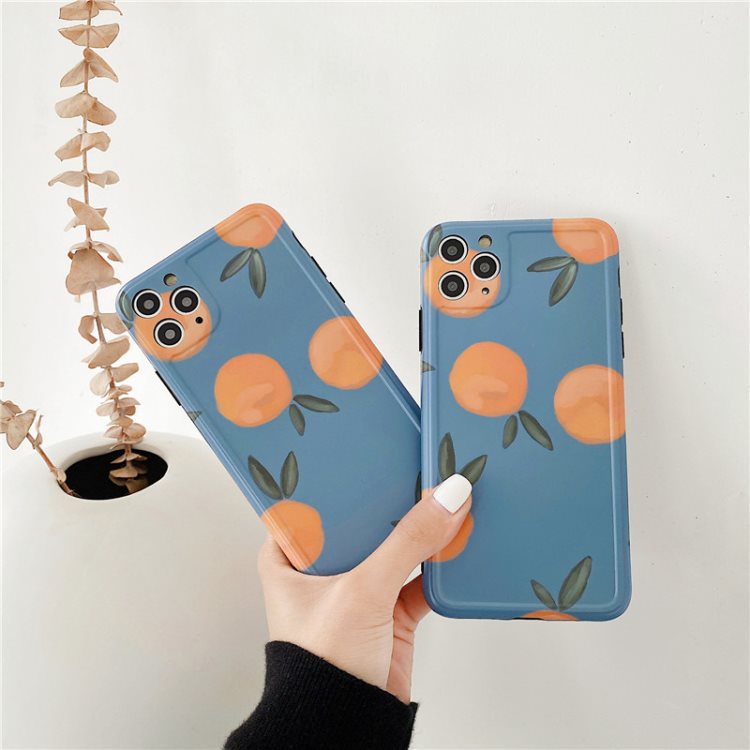 Rétro Orange Convient pour 11Pro Max Apple X XS XR Mobile Phone Case