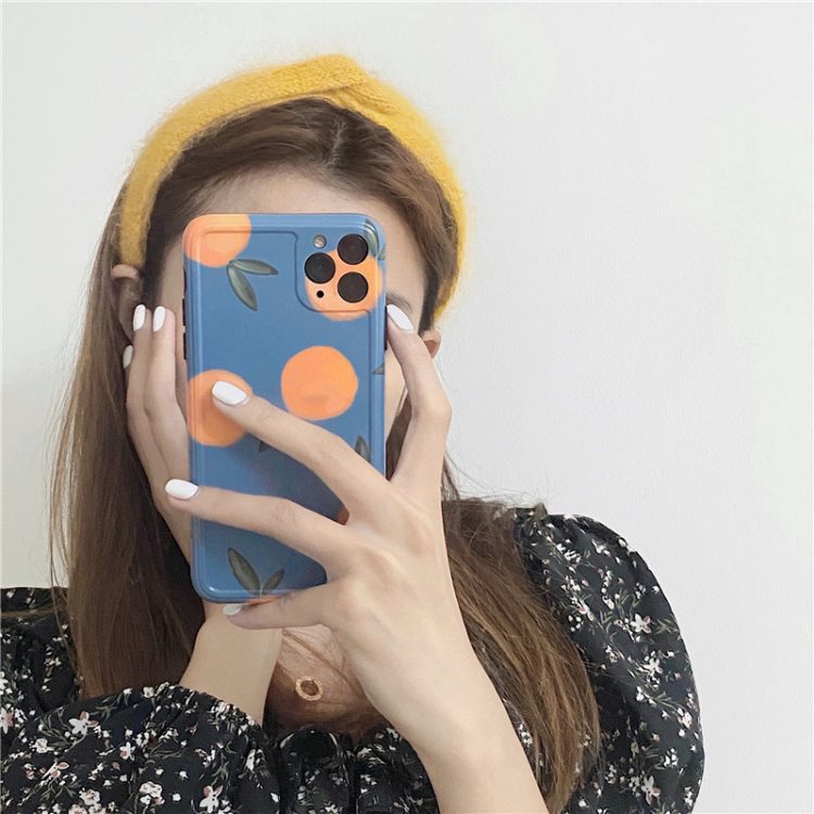 Rétro Orange Convient pour 11Pro Max Apple X XS XR Mobile Phone Case