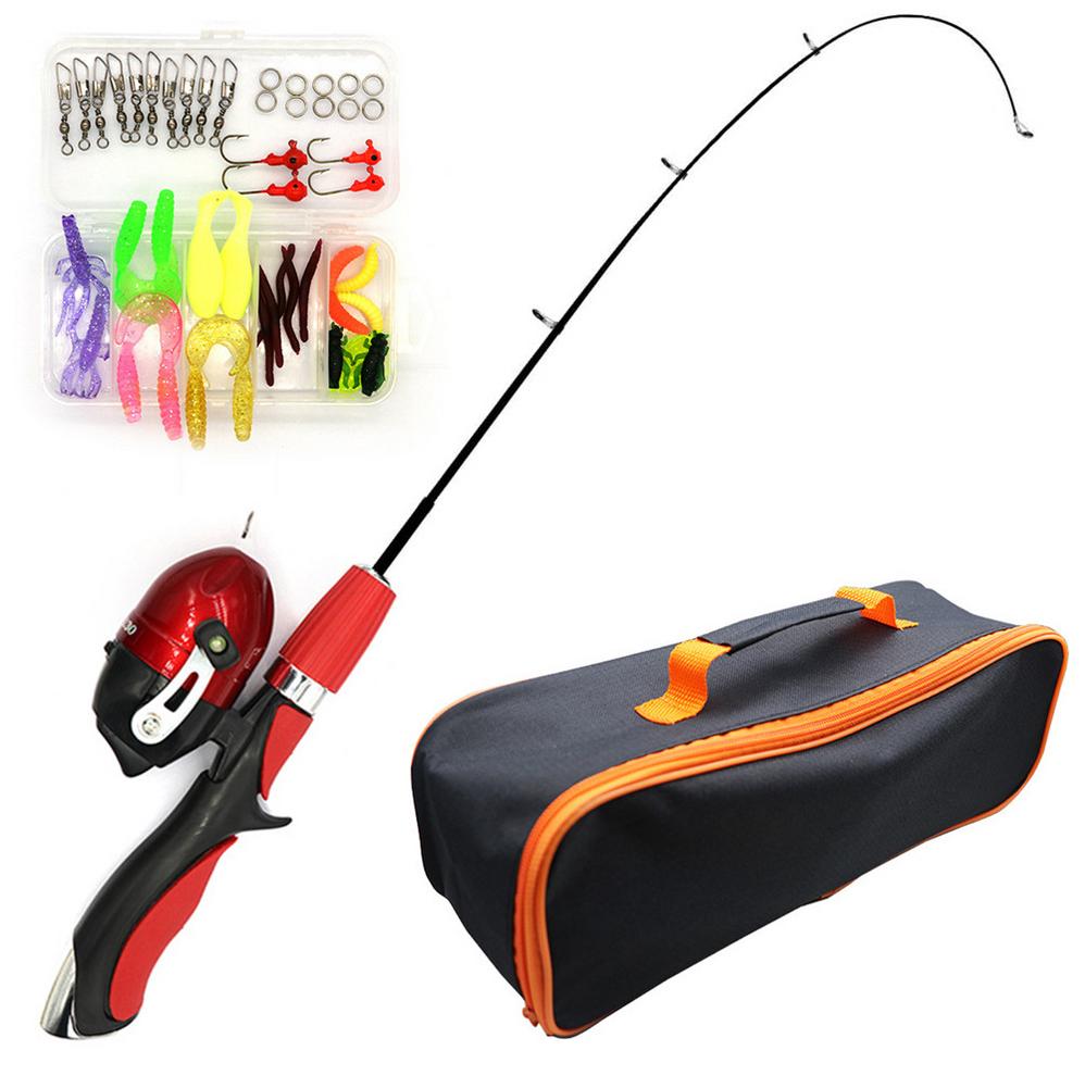 Ensemble Poignée de pistolet Tige télescopique Tige de pêche Rod Équipement de pêche