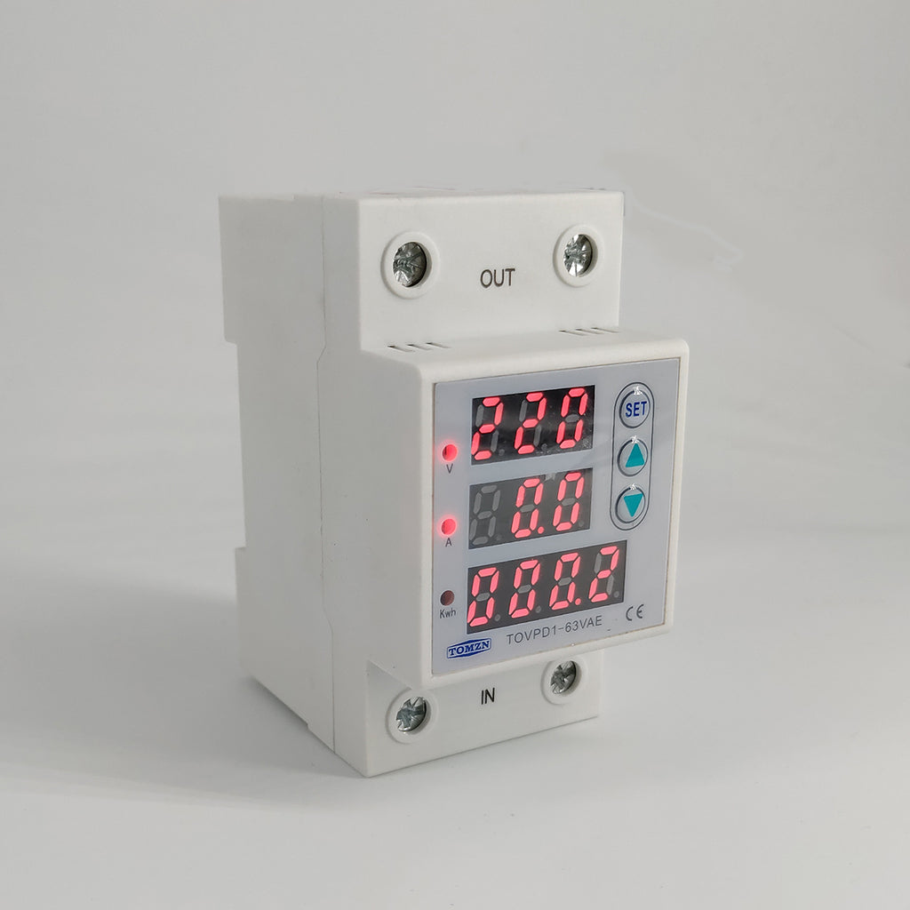 Din Rail réglable sur et sous tension de protection