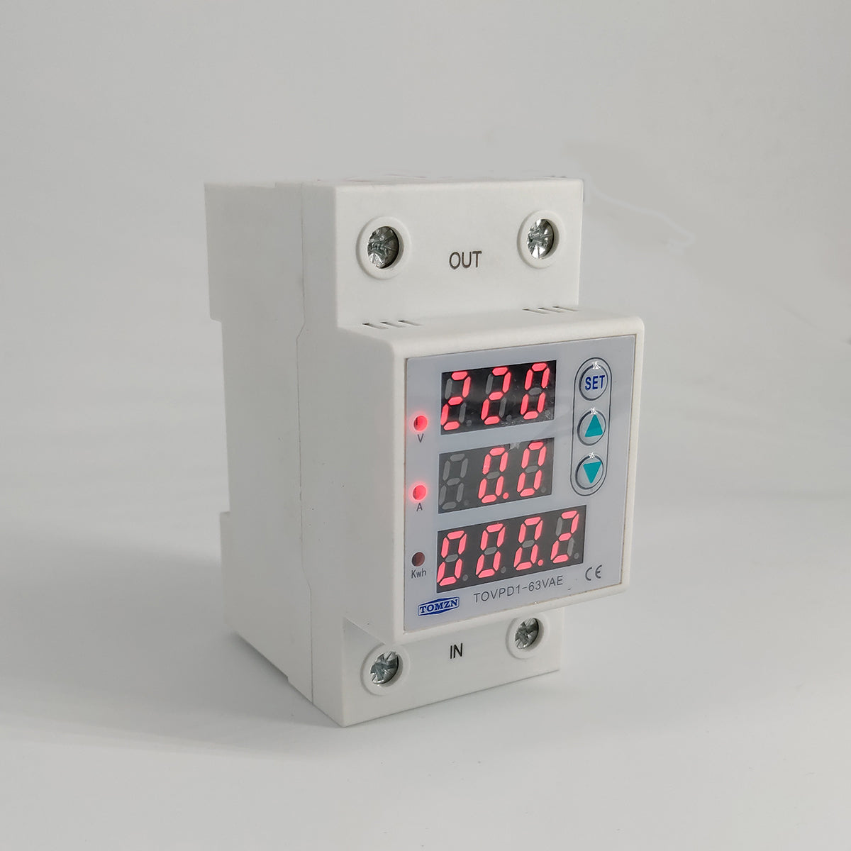 Din Rail réglable sur et sous tension de protection