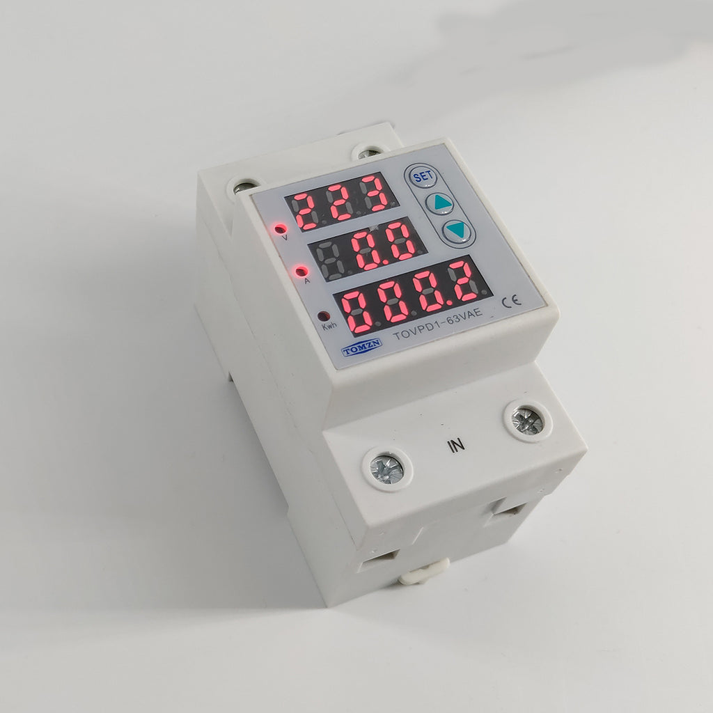 Din Rail réglable sur et sous tension de protection