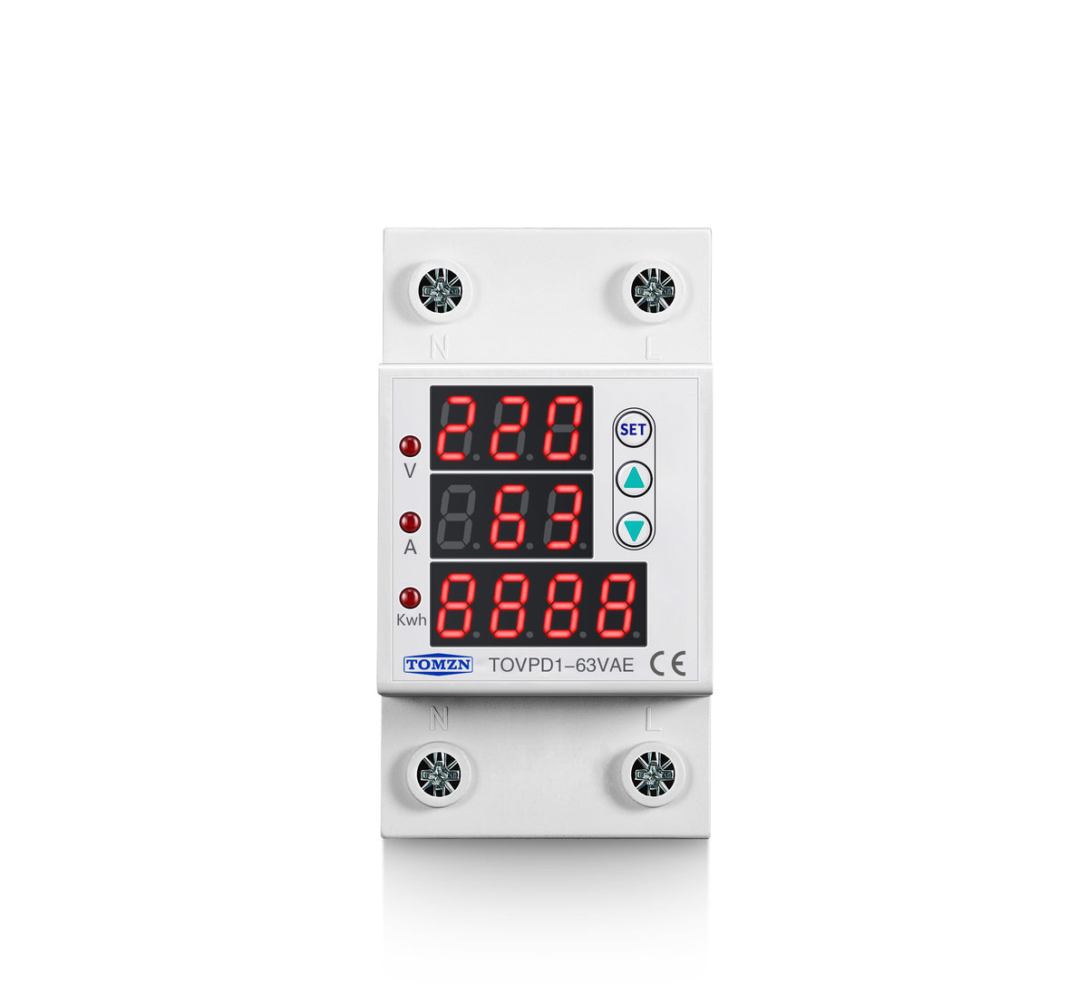 Din Rail réglable sur et sous tension de protection