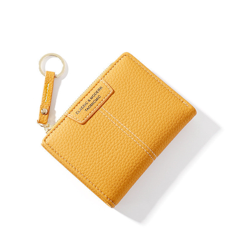 Zipper Court Double Wallet Multifonctionnel Pièce Purse