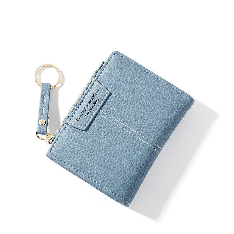 Zipper Court Double Wallet Multifonctionnel Pièce Purse