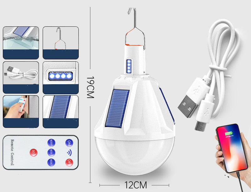 Ampoules rechargeables Home Outdoor Super lumineux éclairage marché de nuit