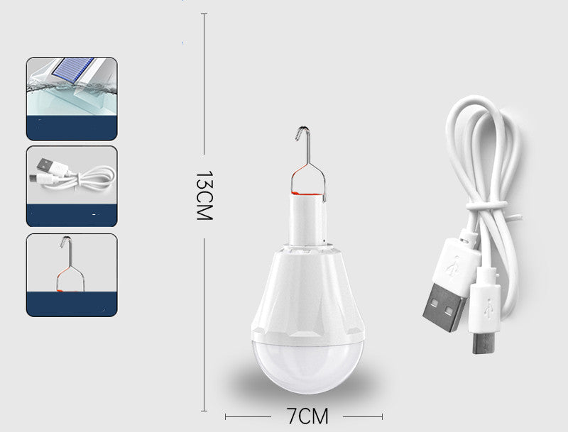 Ampoules rechargeables Home Outdoor Super lumineux éclairage marché de nuit