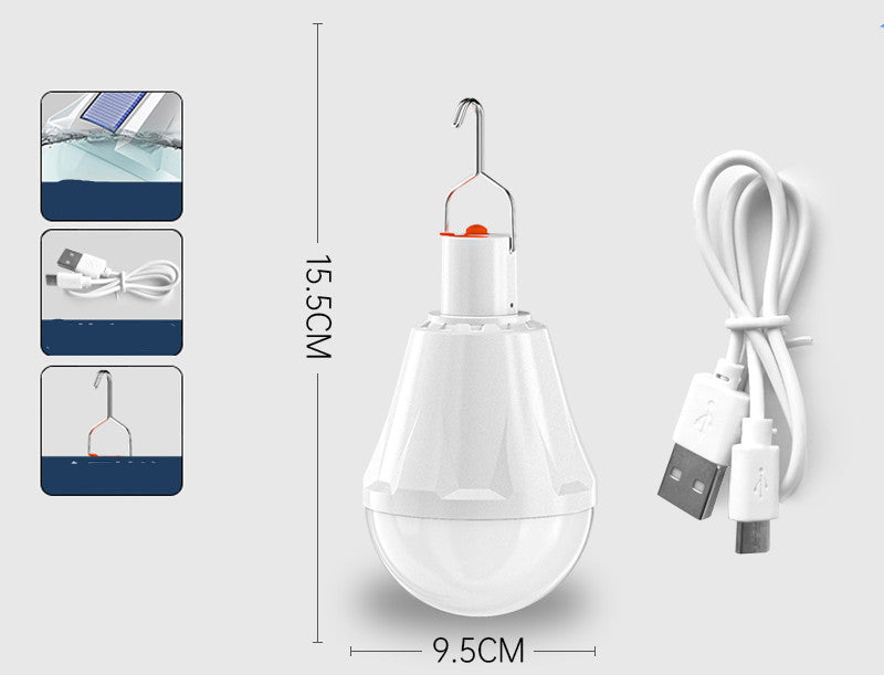Ampoules rechargeables Home Outdoor Super lumineux éclairage marché de nuit
