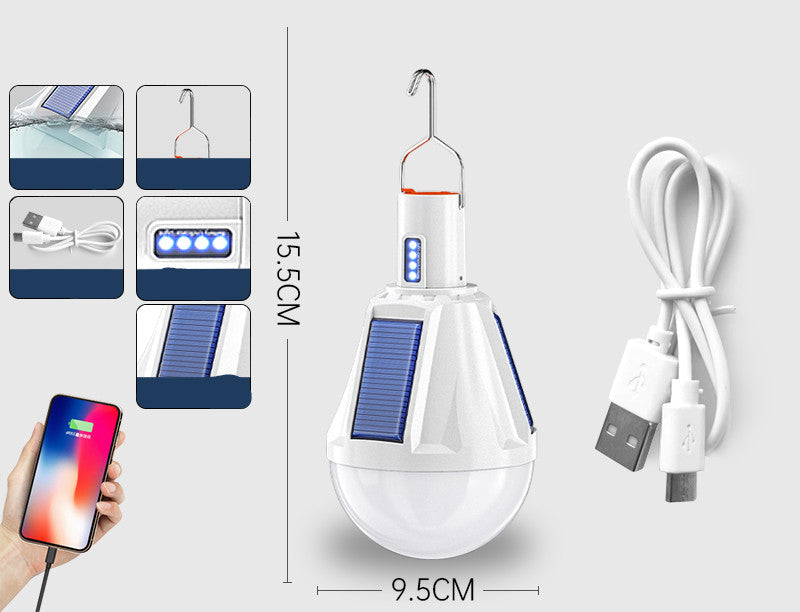 Ampoules rechargeables Home Outdoor Super lumineux éclairage marché de nuit