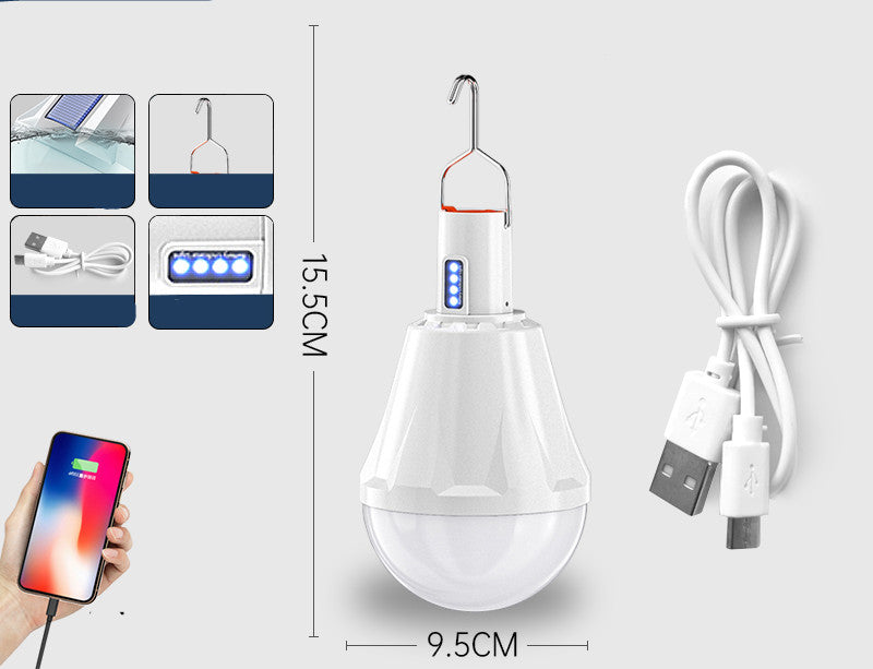 Ampoules rechargeables Home Outdoor Super lumineux éclairage marché de nuit