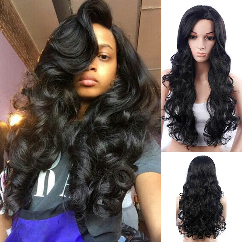 Aisi Wig Européen et américain Big Wavy Long Curly Perruque