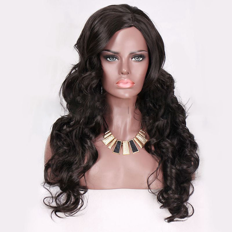 Aisi Wig Européen et américain Big Wavy Long Curly Perruque
