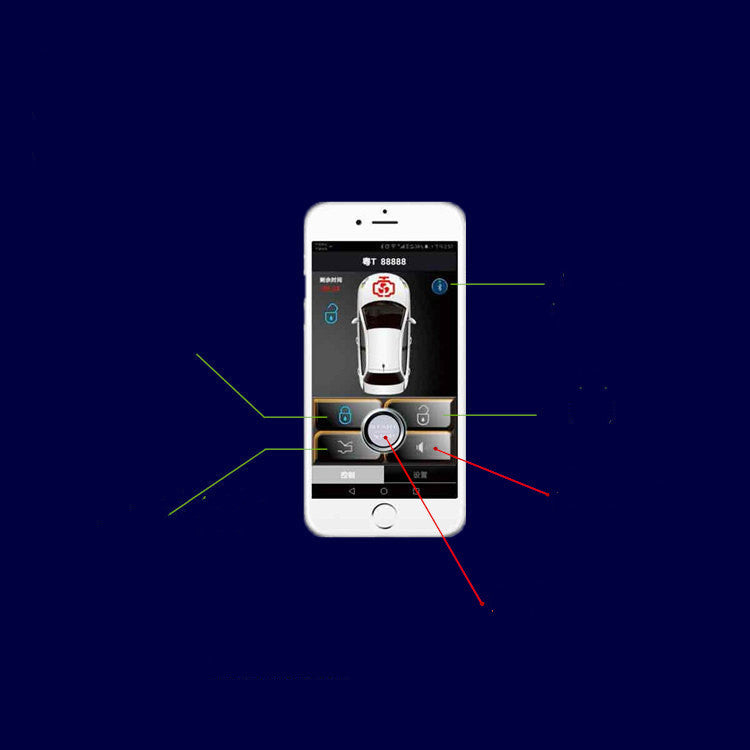 Voiture Intelligent Induction keyless Mobile Phone Control Voiture Télécommande
