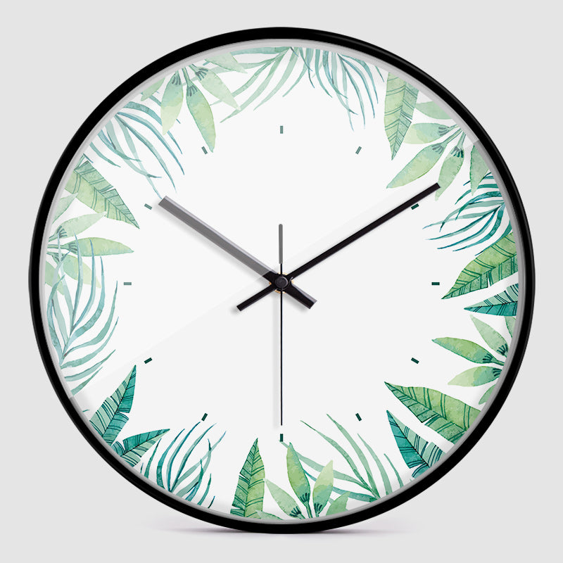 Hicat Creative Fleur Planting mince Edge Horloge murale Nord