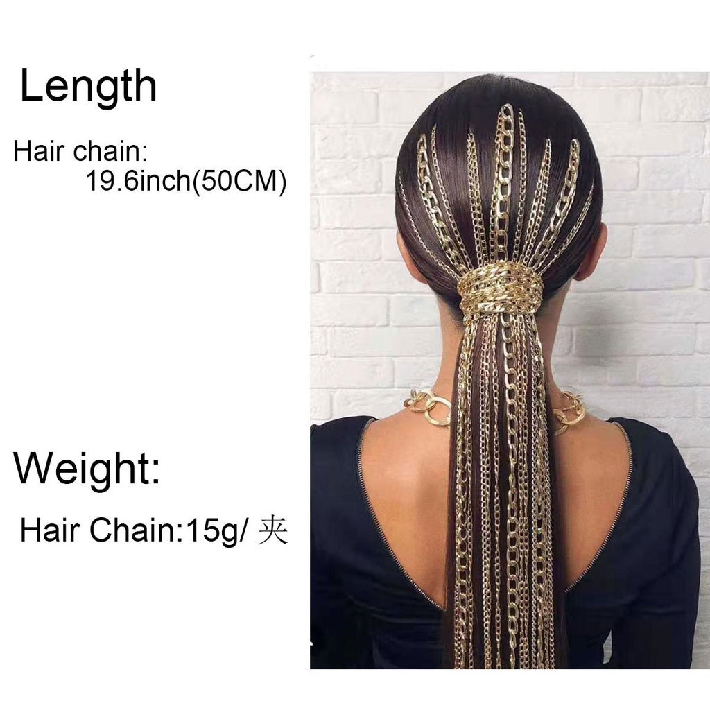 Femmes Chaîne de cheveux Wave Mode Coiffure Accessoires de cheveux Femmes