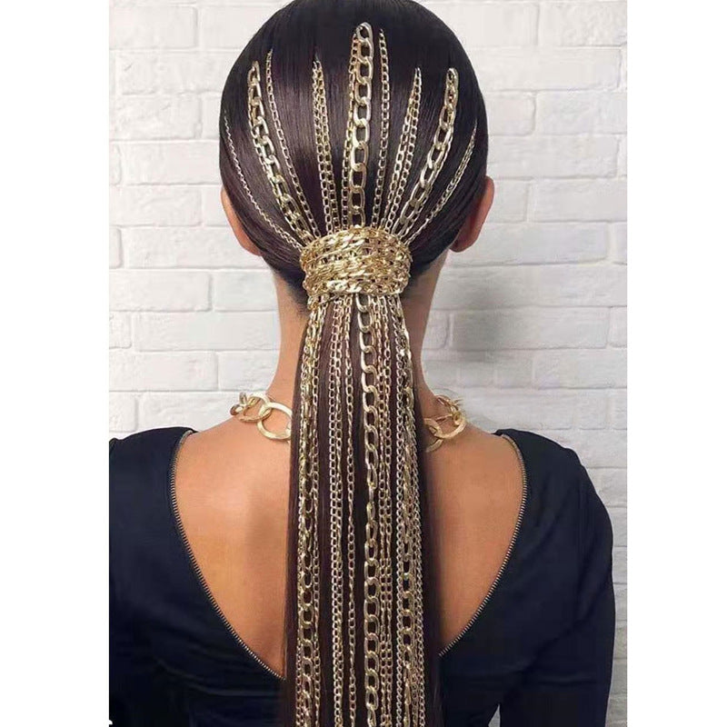 Femmes Chaîne de cheveux Wave Mode Coiffure Accessoires de cheveux Femmes
