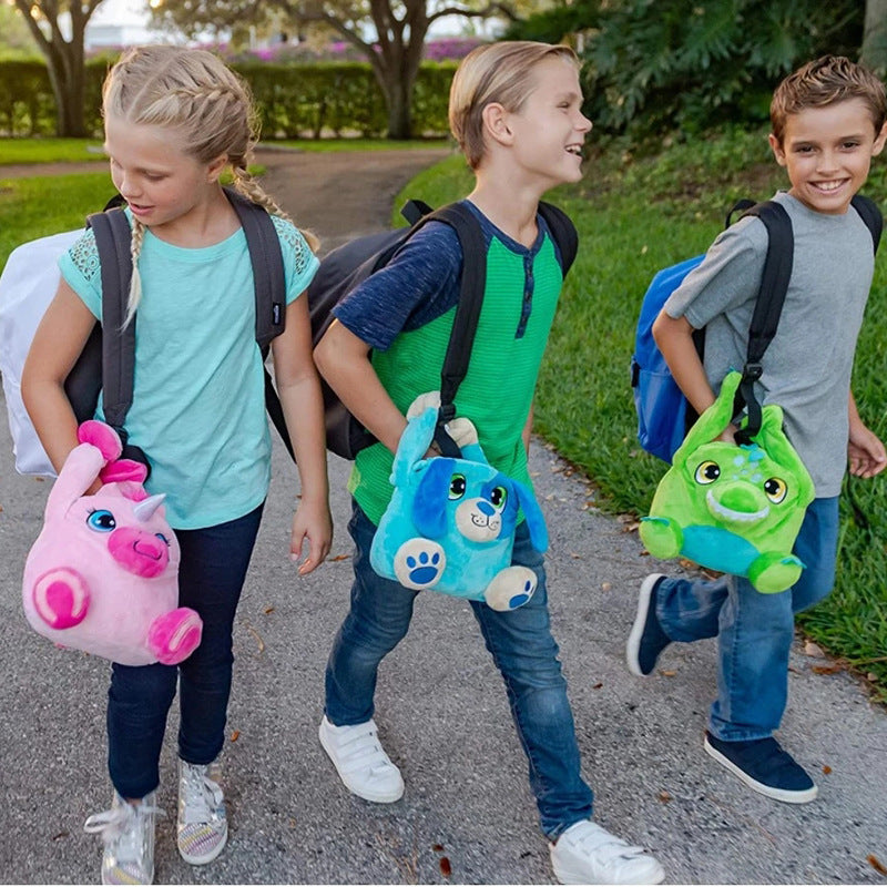 Sac à lunch pour animaux Sac à lunch pour animaux Portable Sac à lunch pour enfants en peluche avec insulation de riz B