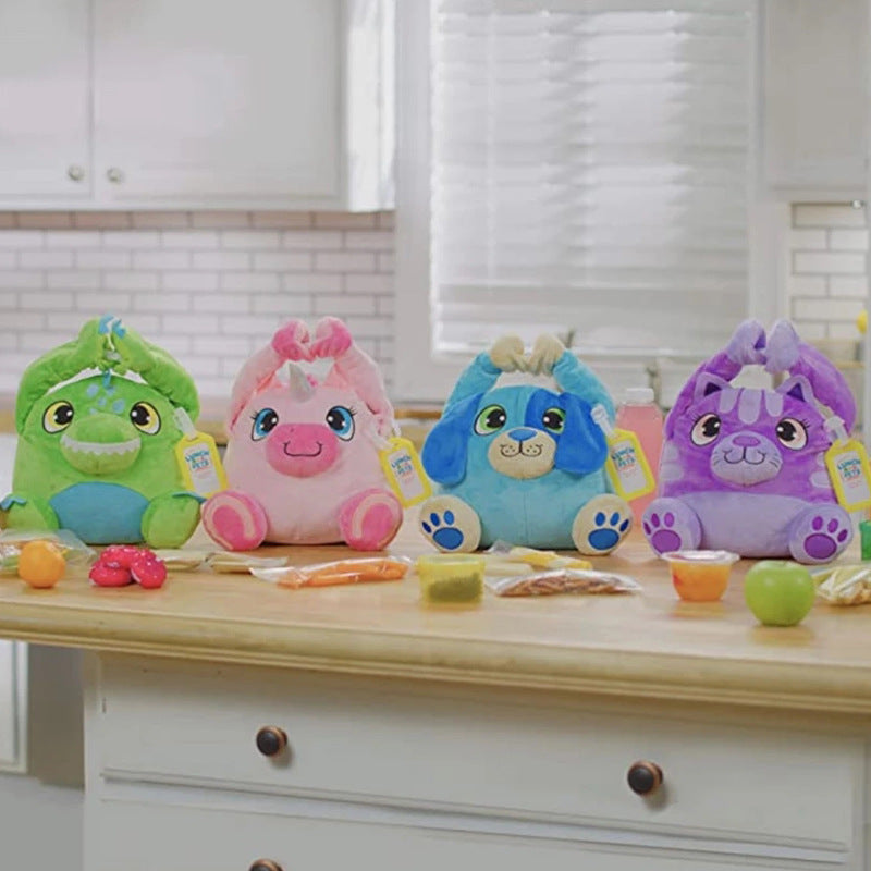 Sac à lunch pour animaux Sac à lunch pour animaux Portable Sac à lunch pour enfants en peluche avec insulation de riz B