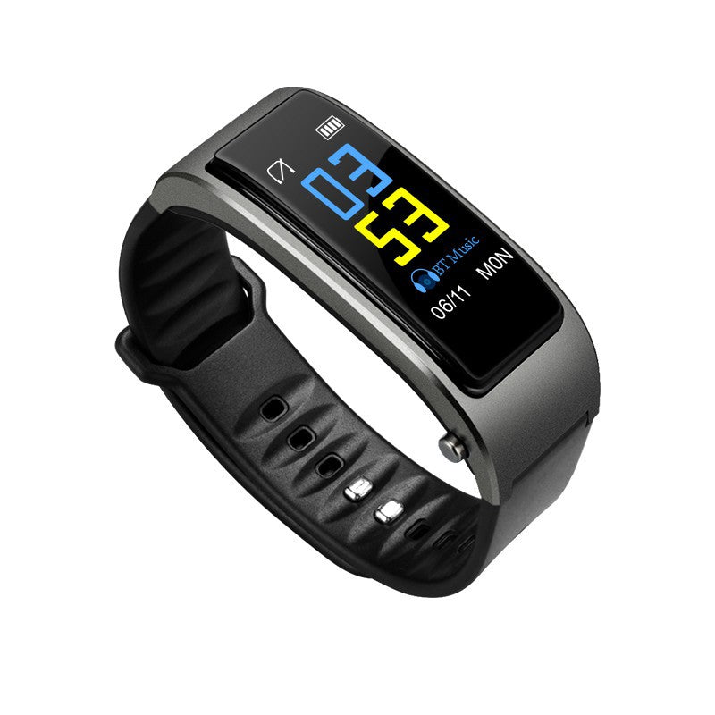 Smart Bracelet Bluetooth casque deux en un seul rythme cardiaque et pression artérielle