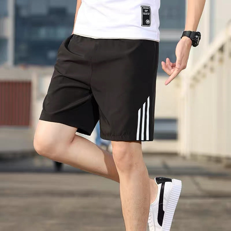 Pantalon sport homme short à trois barres à séchage rapide Pantalon de fitness stretch