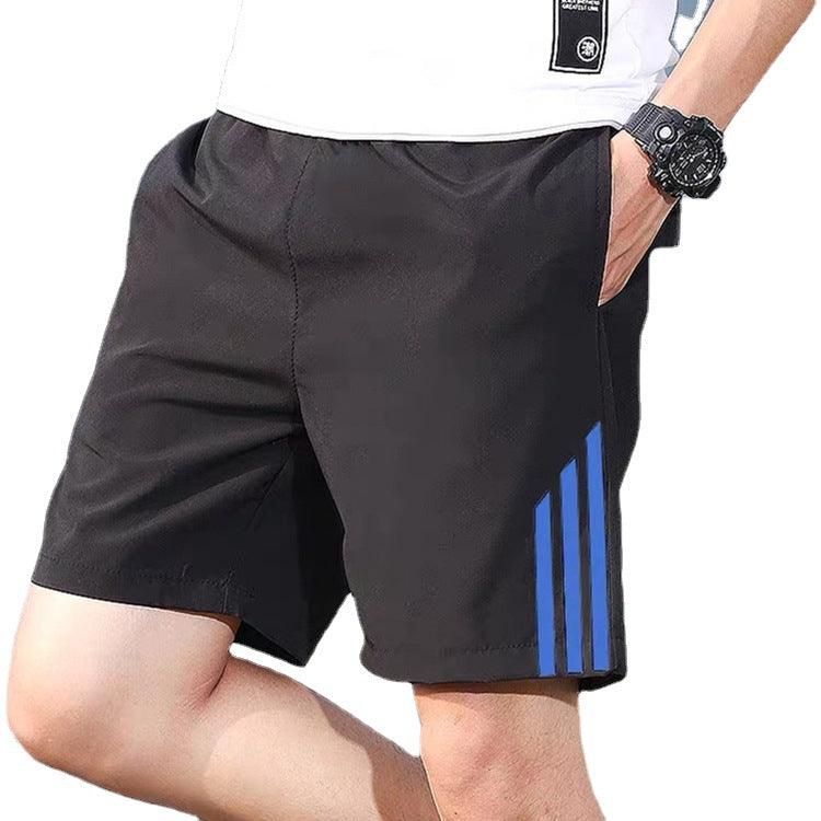 Pantalon sport homme short à trois barres à séchage rapide Pantalon de fitness stretch