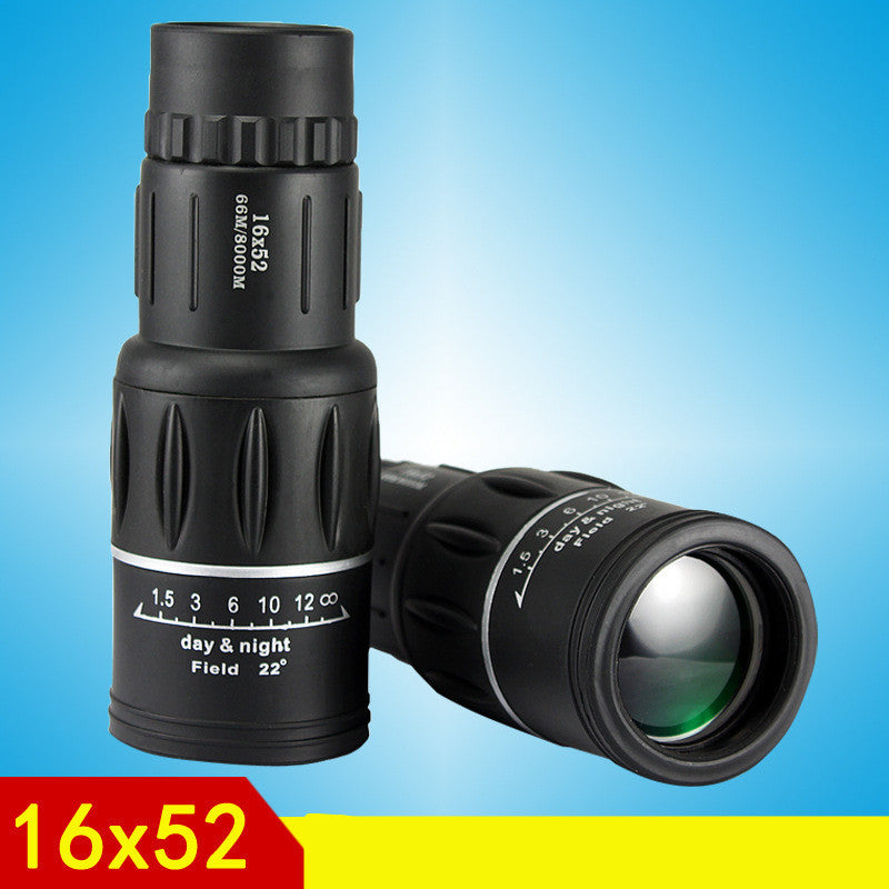 Télescope monoculaire pour Smartphone Zoom 16X52 Chasse militaire Boîte de voyage optique puissant