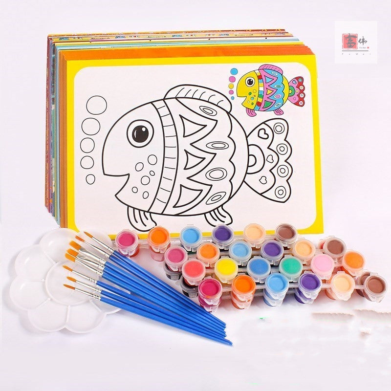 Tableau de dessin de peinture de Gouache à remplissage de couleur unique