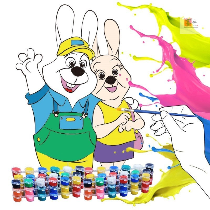Tableau de dessin de peinture de Gouache à remplissage de couleur unique