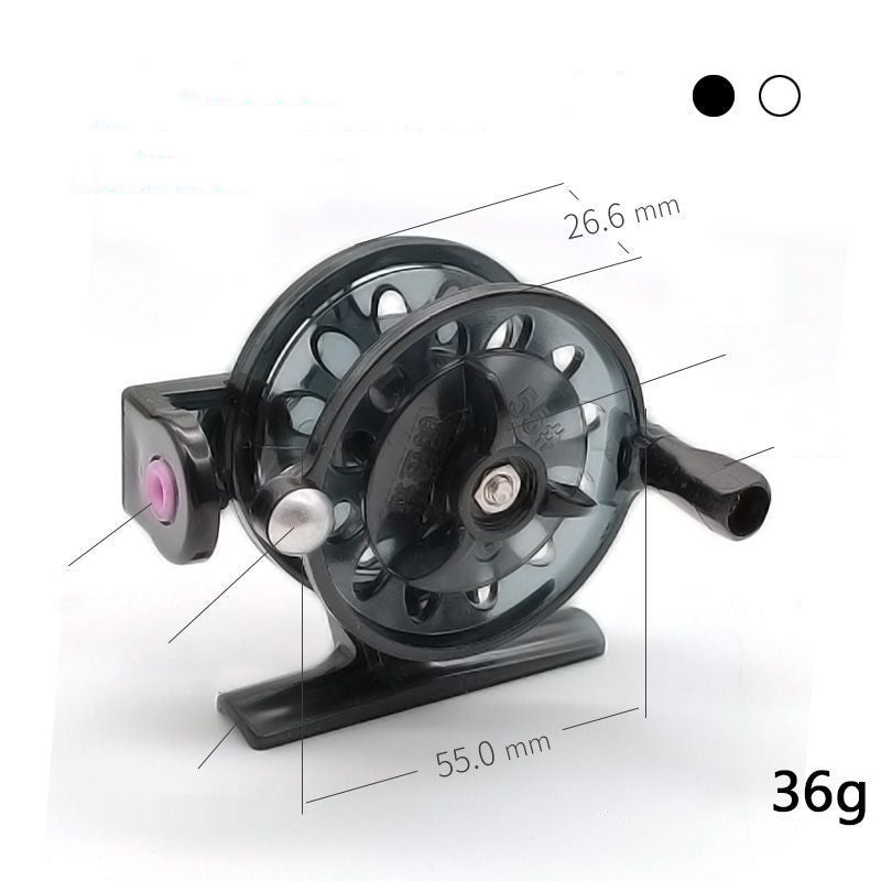 Pêche sur glace Bobine de pêche d'hiver Bobine avec soulagement de la force Petit plastique