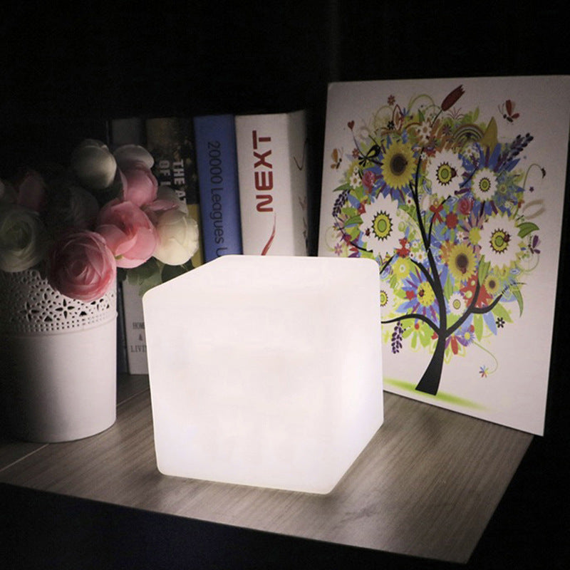 Cube Restaurant Atmosphere Lampe de table carré lumineux Lampe de table décorative