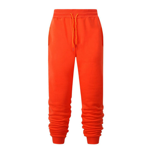 Sweatpants de fitness de course Casual Loose Chaud Sweat-absorbant Pantalons de pieds