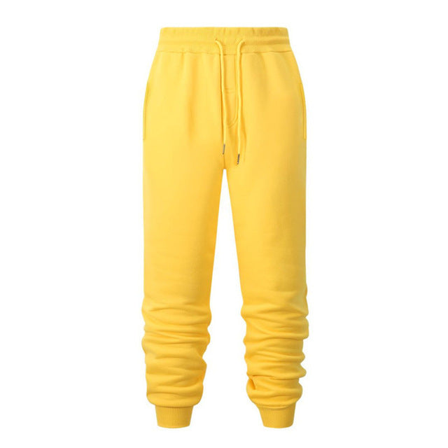 Sweatpants de fitness de course Casual Loose Chaud Sweat-absorbant Pantalons de pieds