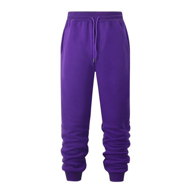 Sweatpants de fitness de course Casual Loose Chaud Sweat-absorbant Pantalons de pieds