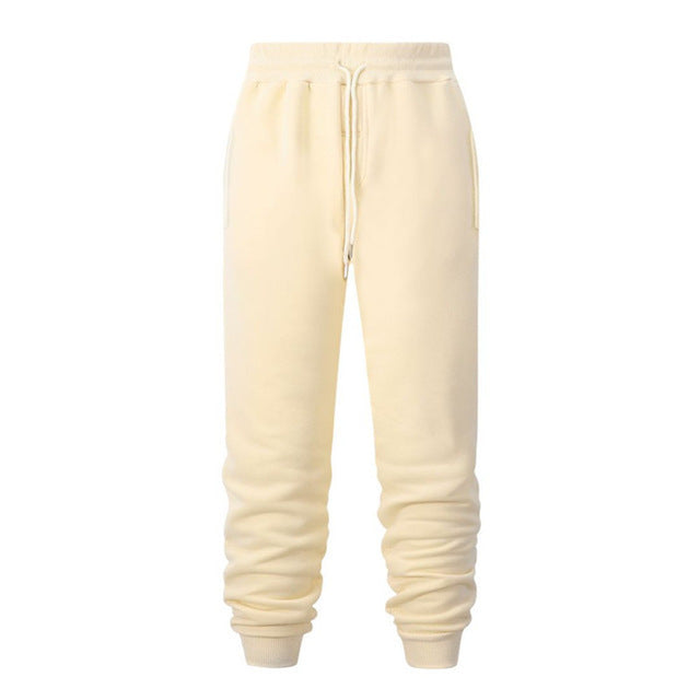Sweatpants de fitness de course Casual Loose Chaud Sweat-absorbant Pantalons de pieds