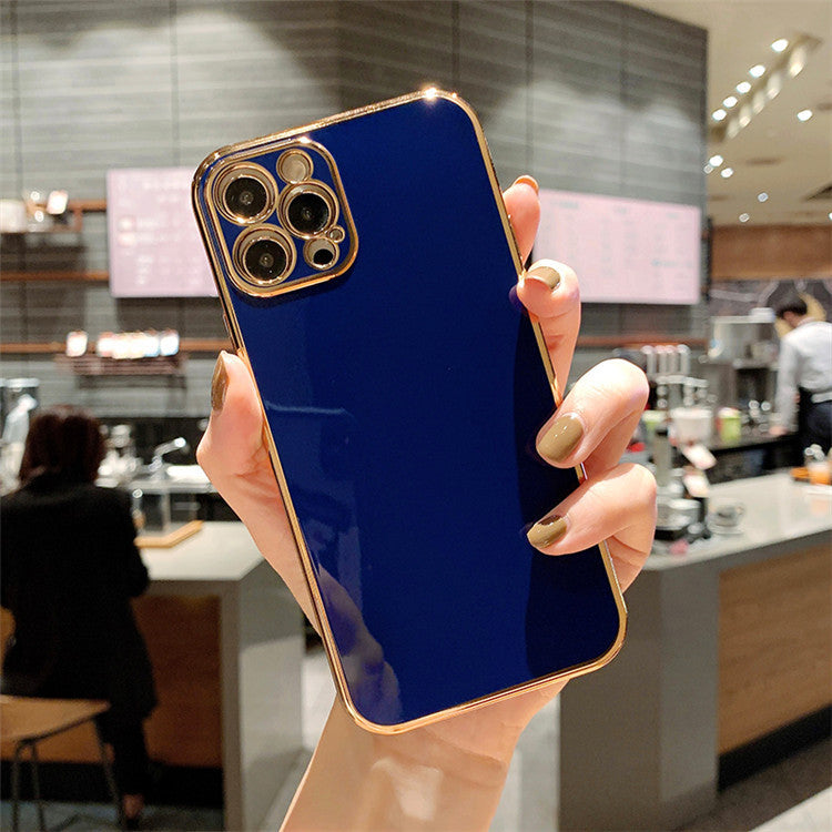 Luxury Solid Color Electroplating Mobile Phone Case Créativité tout compris