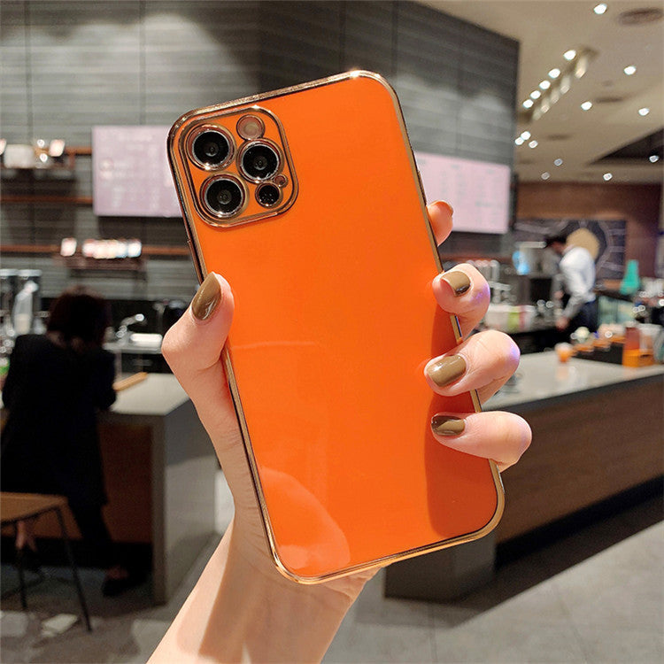 Luxury Solid Color Electroplating Mobile Phone Case Créativité tout compris
