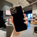 Luxury Solid Color Electroplating Mobile Phone Case Créativité tout compris
