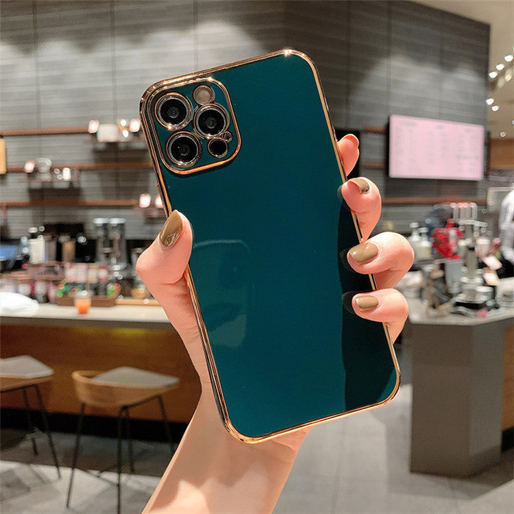 Luxury Solid Color Electroplating Mobile Phone Case Créativité tout compris