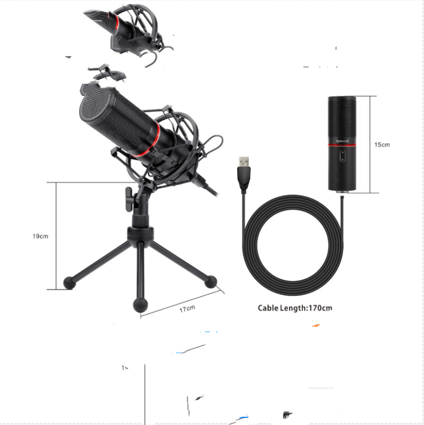 Réduction du bruit Anchor de jeu Enregistrement dédié Live Sing Bar Microphone